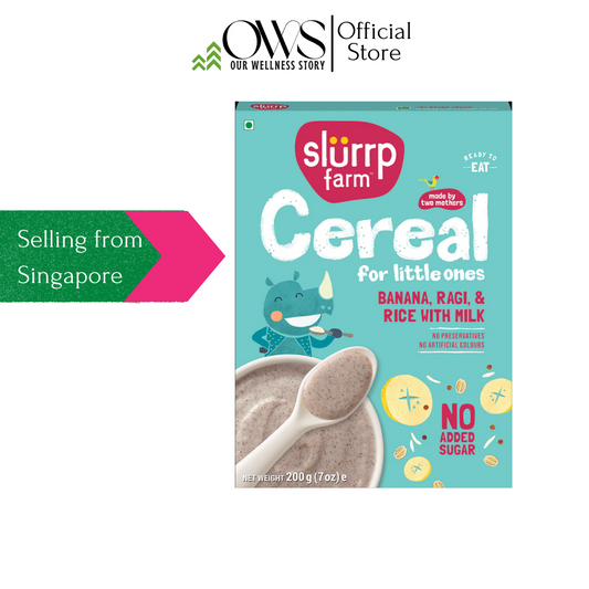 Slurrp Farm Cereal for Toddlers - Banana, Ragi & Rice Cereal (200gms)