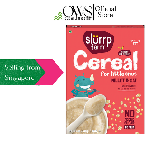 Slurrp Farm Cereal for Toddlers - Millet Oat Porridge (Daliya/Suji substitute) 200 gms
