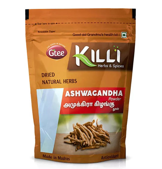 Ashwagandha 100 gms powder, the miraculous herb helps our body to manage stress, acts as a general tonic and improves memory & thinking ability. It enables the body to reserve and sustain vital energy throughout the day and supports sexual health. It also revitalize bodily functions, improves muscle strength, making you feel stronger and healthier. 