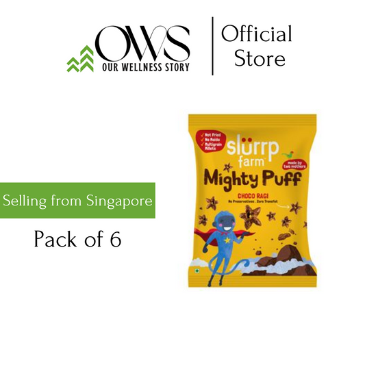 Slurrp Farm Mighty Munch Choco Ragi Pack of 6 (20 gms each)