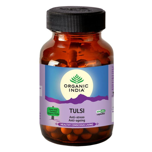 Tulsi, helps build immunity and improve respiratory health. Recommended as anti-stress and anti-ageing